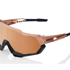 100% Speedtrap Glasses - Matte Copper Chromium-Black HiPER Copper Mirror Lens (2024)